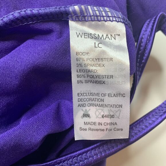 Wiessman Grape Purple Sequined Dance Costume - Picture 12 of 13